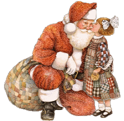 Dziewczynka z ukochanym mikołajem